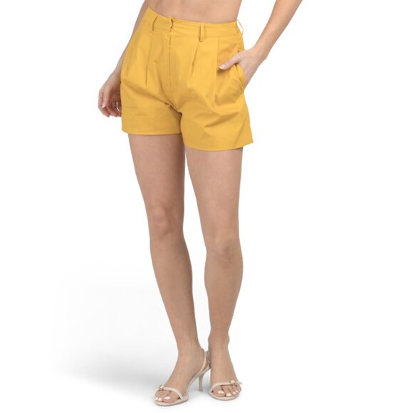 EN SAISON Yellow Haley Shorts - Picture 1 of 2